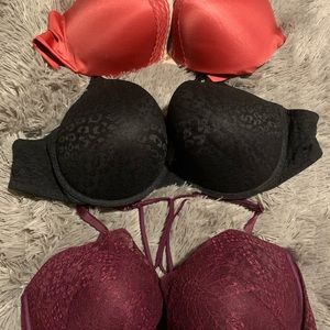 3 bras 36 DD and 34DD 3 for $40 VS